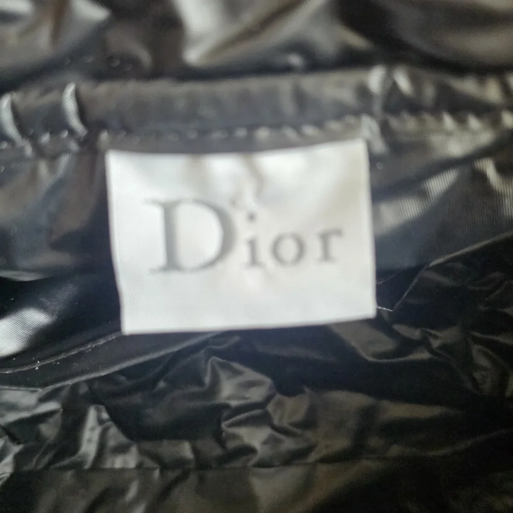Vintage Dior Terry Cloth Makeup Bag / Vanity Pouch